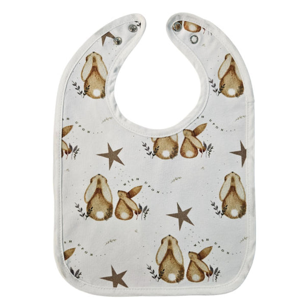 Bib with Waterproof Backing - Bunny and the Star