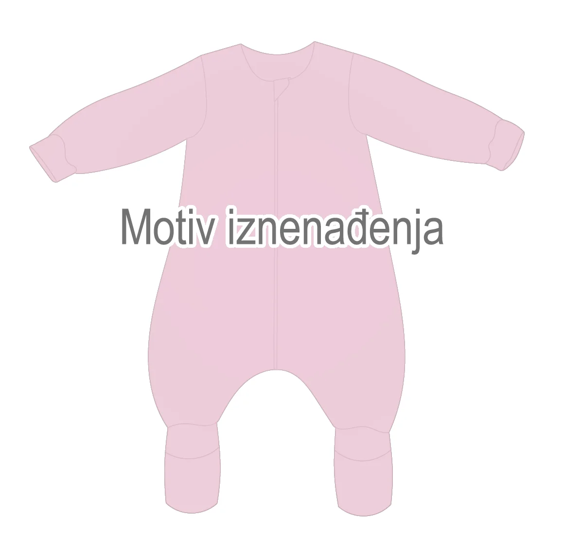 Cotton Sleeping Bag with Legs, Sleeves, and Filling - MOTIF OF SURPRISE - FOR GIRLS