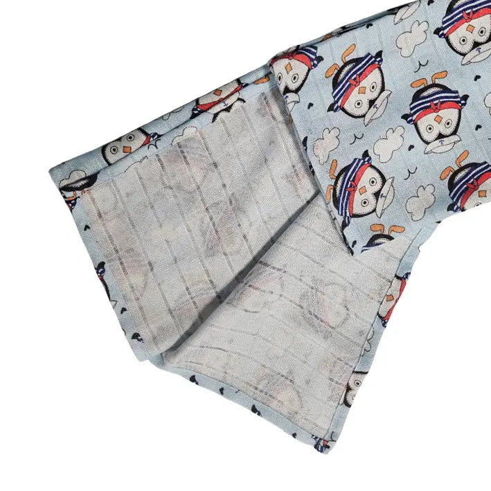 Children's Bamboo Tetra Diaper 65x65cm - Sailor Penguin