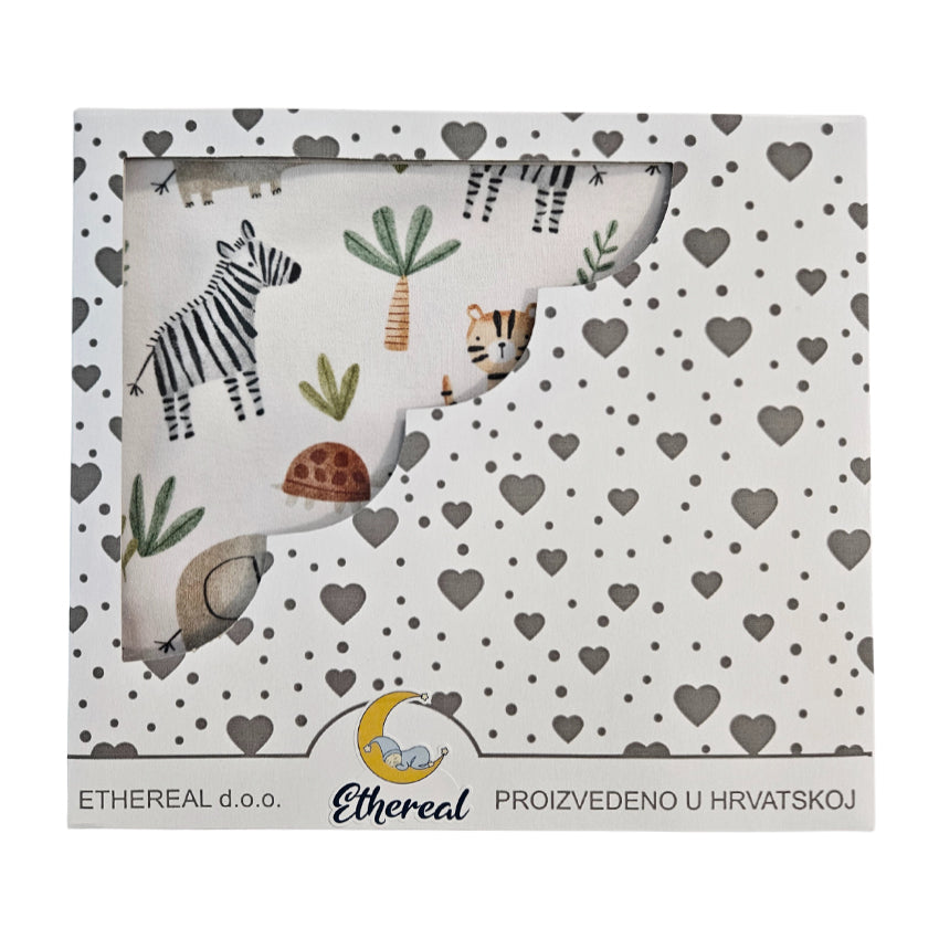Premium cotton blanket - organic cotton - Beige safari