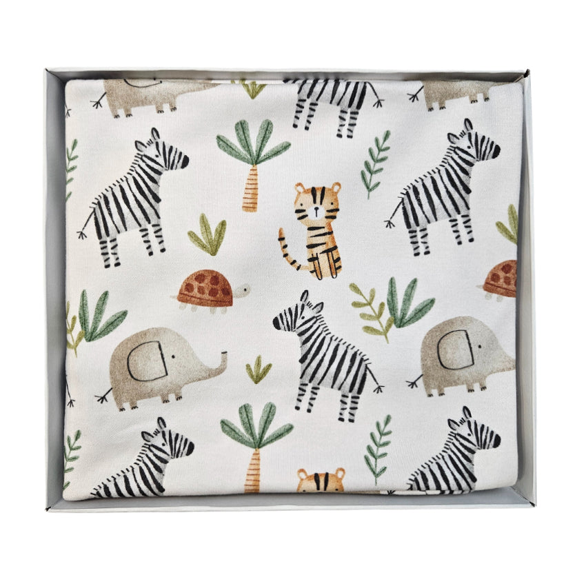 Premium cotton blanket - organic cotton - Beige safari