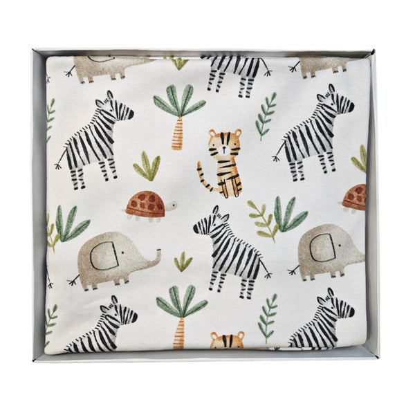 Premium cotton blanket - organic cotton - Beige safari