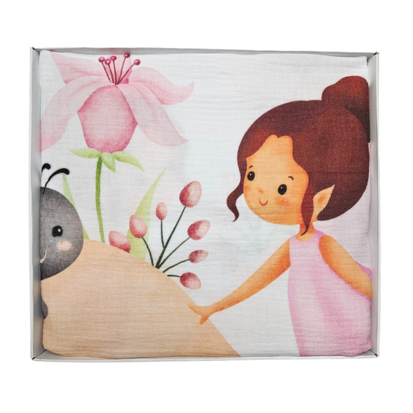 Muslin dvoslojna tetra dekica 80x100cm - Forest fairy