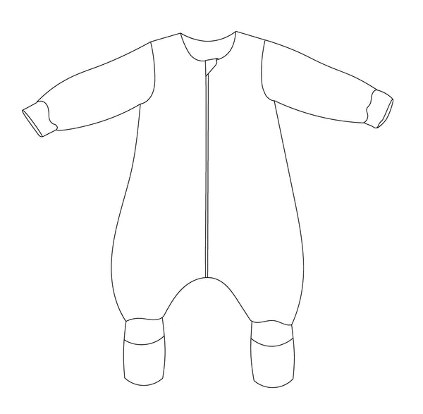Muslin Two-Layer Sleeping Bag with Legs and Sleeves - DESIGN YOUR OWN