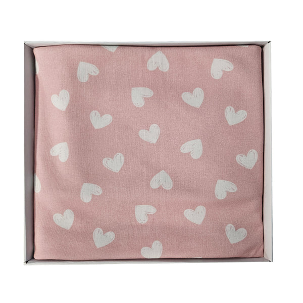 Pamučna premium dekica - organski pamuk - Rose hearts