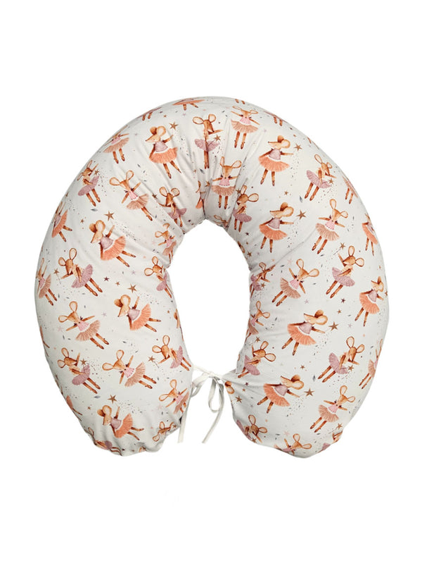 Nursing Pillow with Cotton Cover 130cm - Mousie Ballerina
