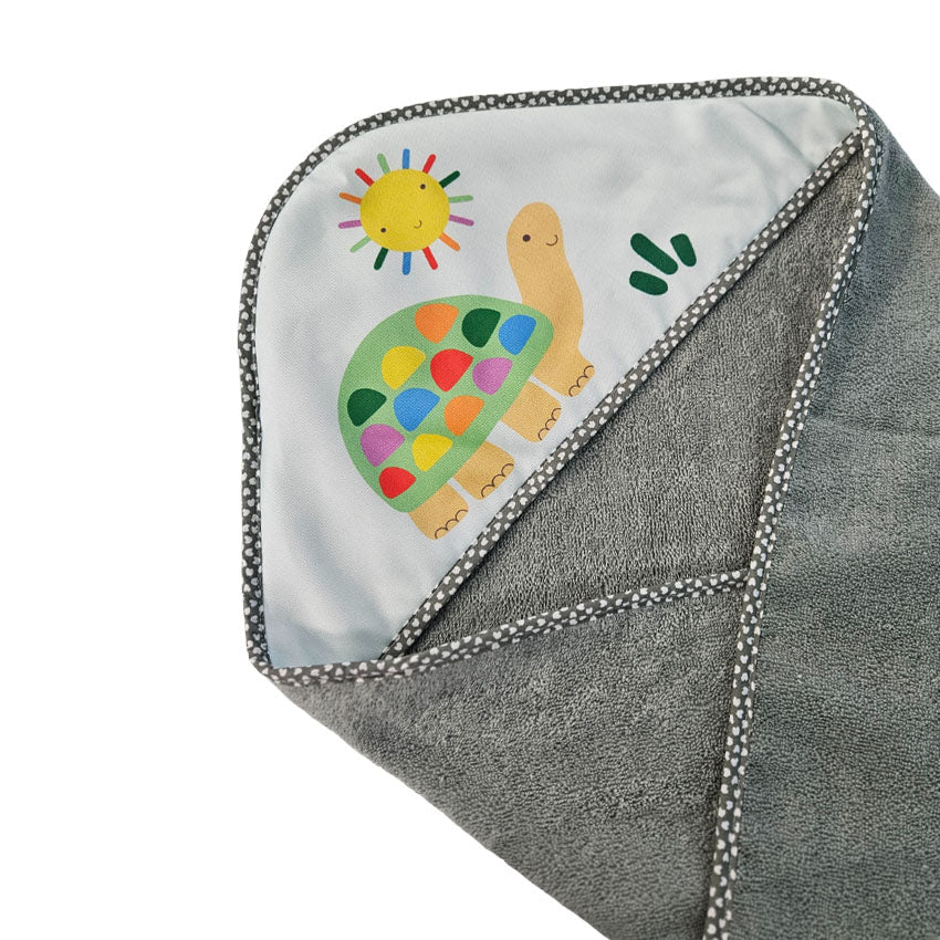 Cotton Towel 100x100cm - Pattern - Green - Turtle
