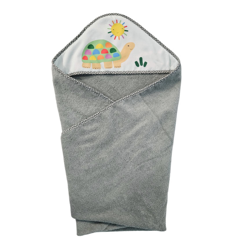 Cotton Towel 100x100cm - Pattern - Green - Turtle