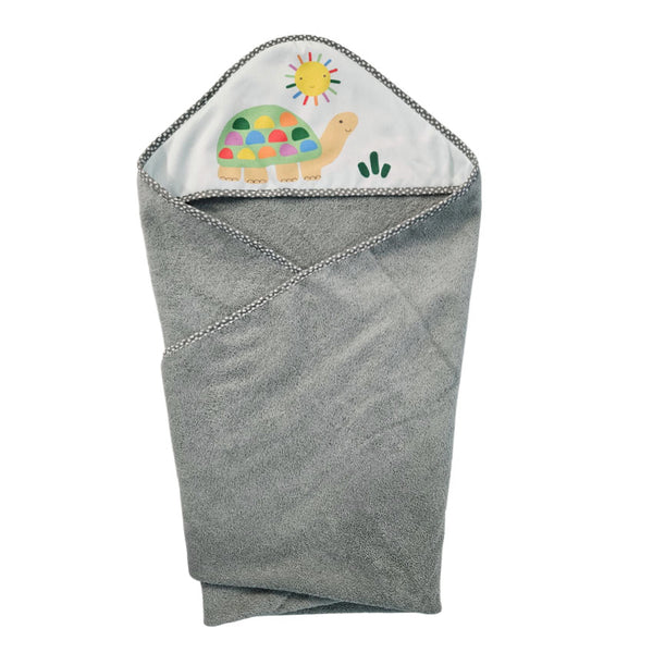 Cotton Towel 100x100cm - Pattern - Green - Turtle