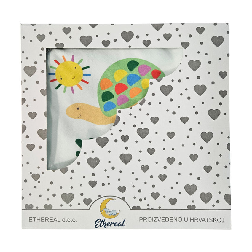 Cotton Towel 100x100cm - Pattern - Gray - Turtle