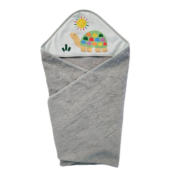Cotton Towel 100x100cm - Pattern - Gray - Turtle