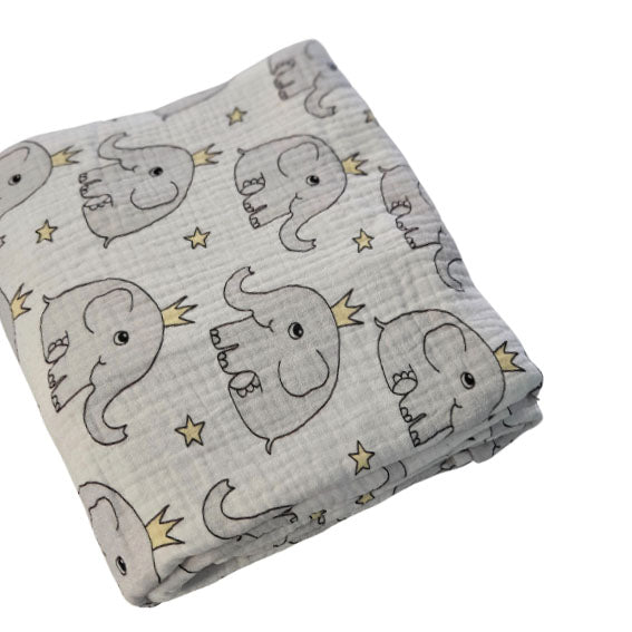 Muslin Tetra Blanket - Elephant the King