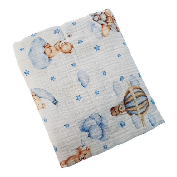 Muslin Tetra Blanket - The Blue Dreamer Bear