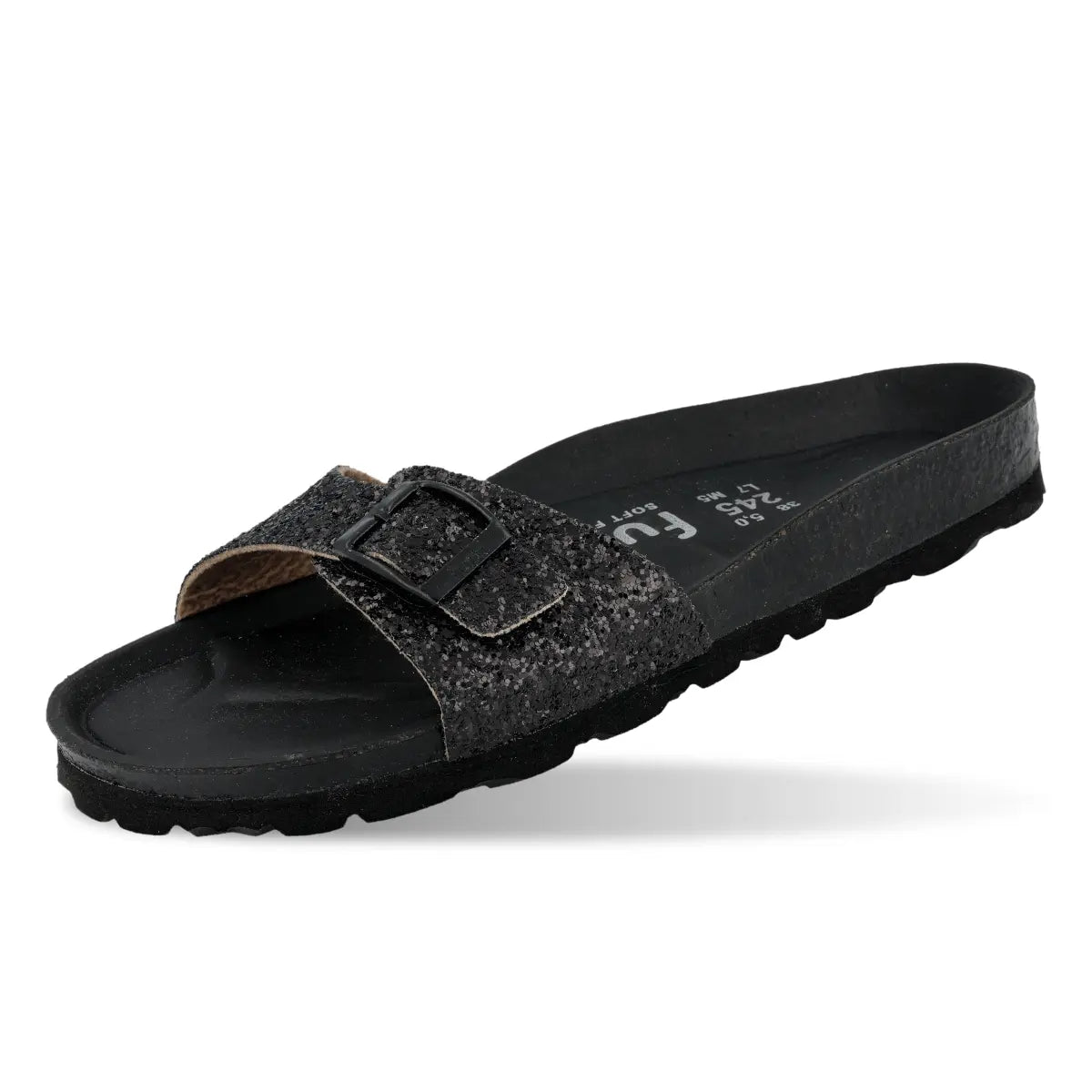 Mara Black Glitter