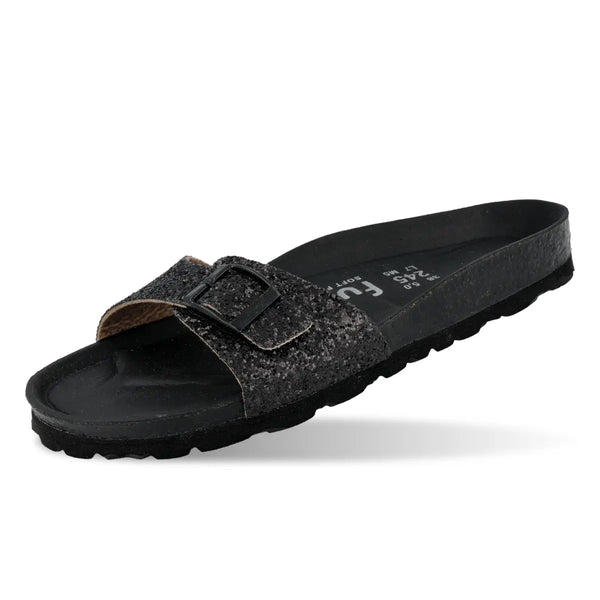 Mara Black Glitter