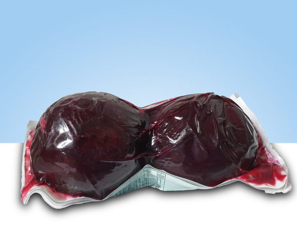 Cooked beetroot, package