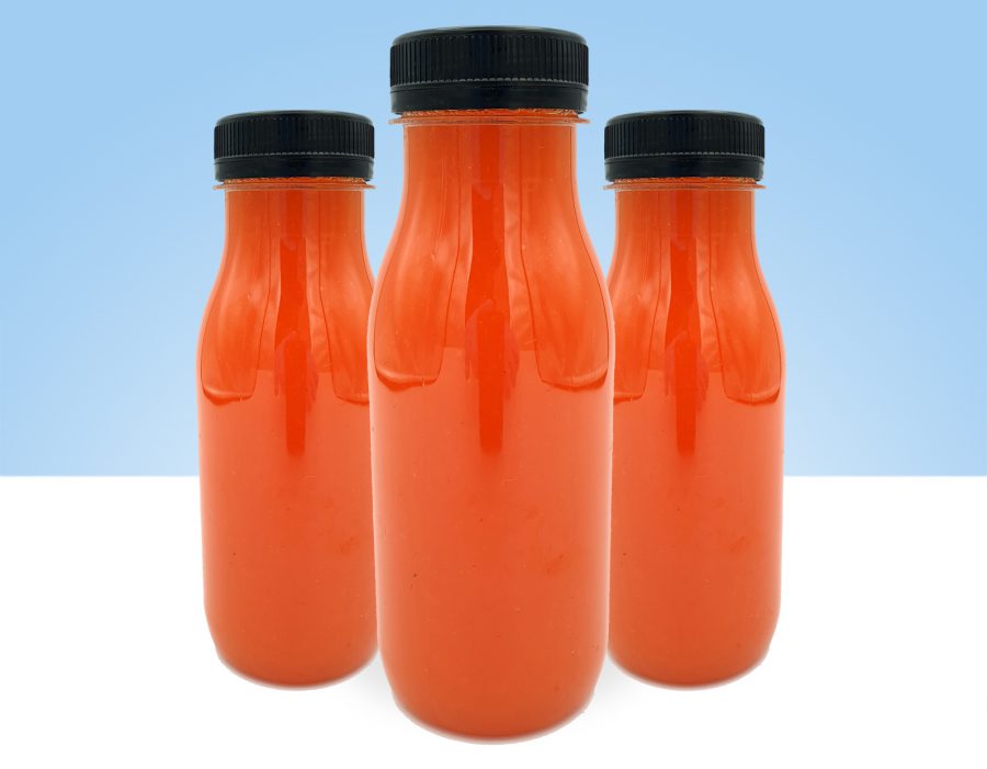 zumo natural fresa naranja
