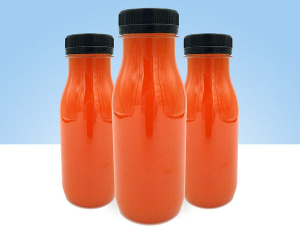 zumo natural fresa naranja
