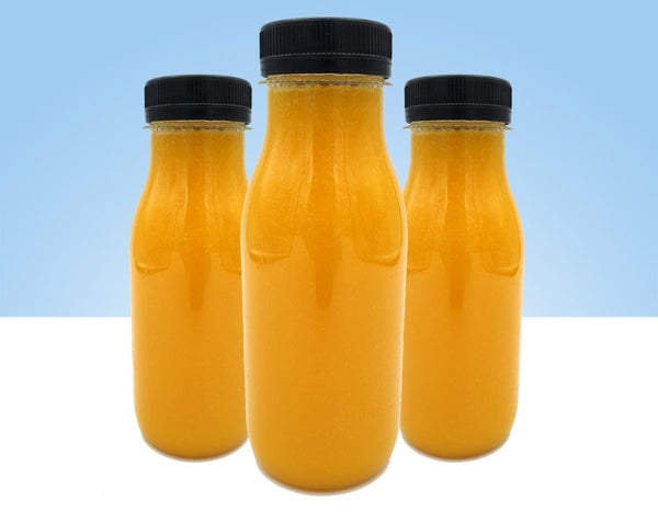 zumo recien exprimido mango naranja