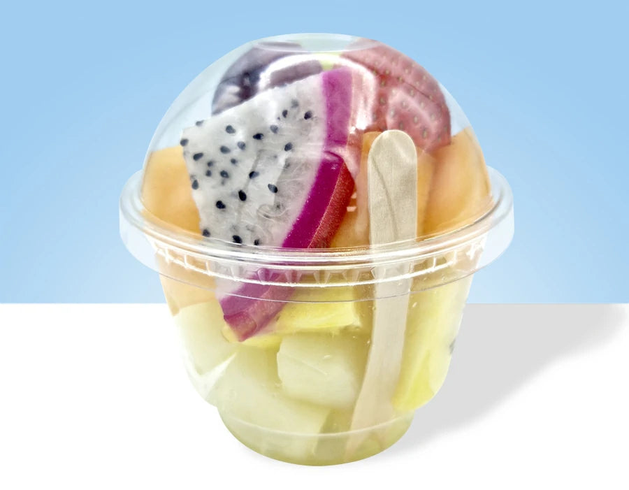 nuestros vasitos de fruta cortada se elaboran diariamente