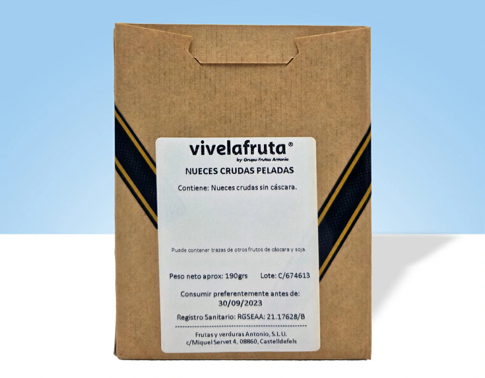 Raw shelled nuts, 190g