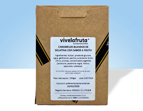 Caramelos de Frutas Veganos, 350g