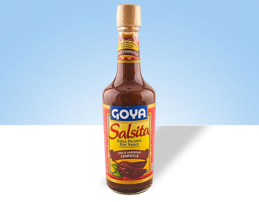 Botella de 226 ml de Salsita Picante Chile Chipotle Goya