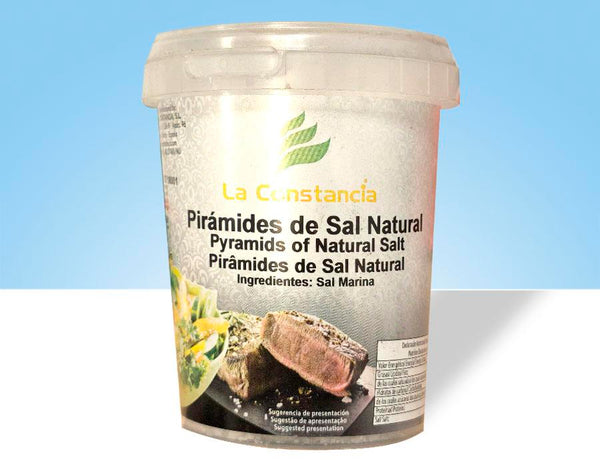 Envase de 250 g de pirámides de sal natural La Constancia