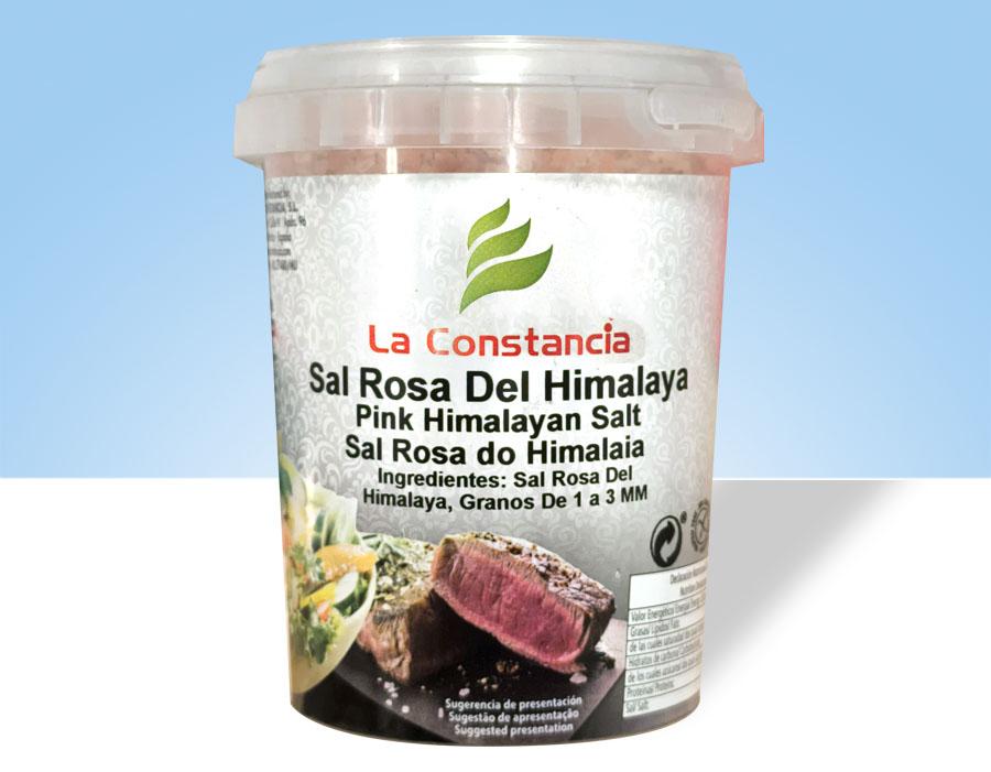 Bote de 250gr de sal rosa del Himalaya La Constancia
