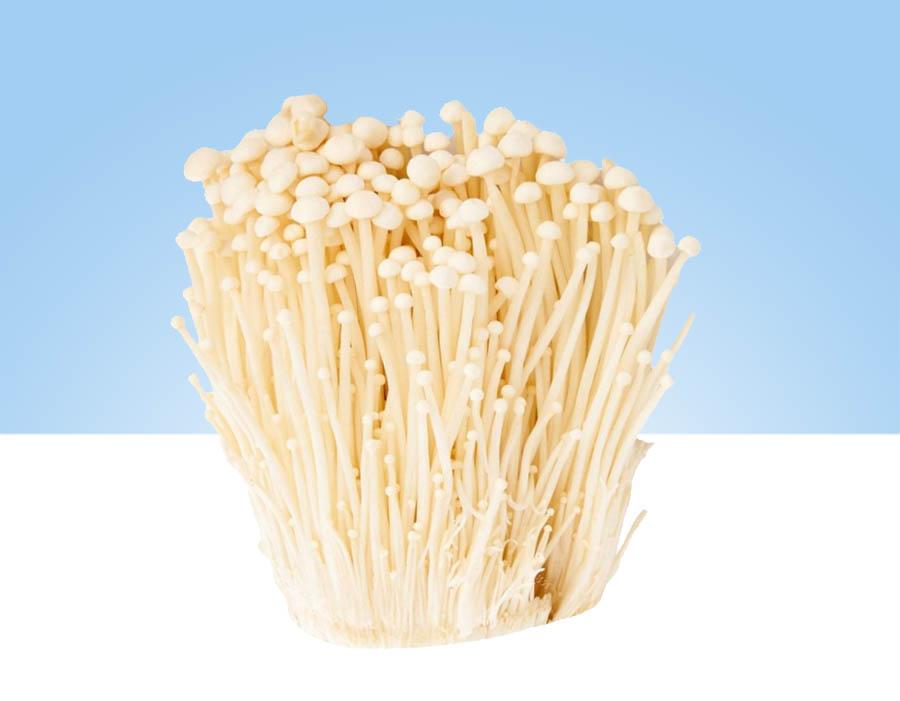 Paquete de 150gr de setas Enoki frescas