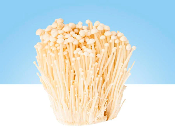 Paquete de 150gr de setas Enoki frescas