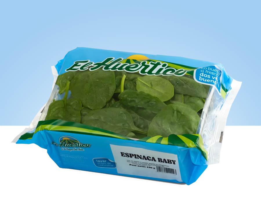 Bolsa de espinaca baby fresca 100gr