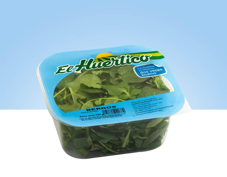 Tarrina de berros frescos El Huertico 100gr