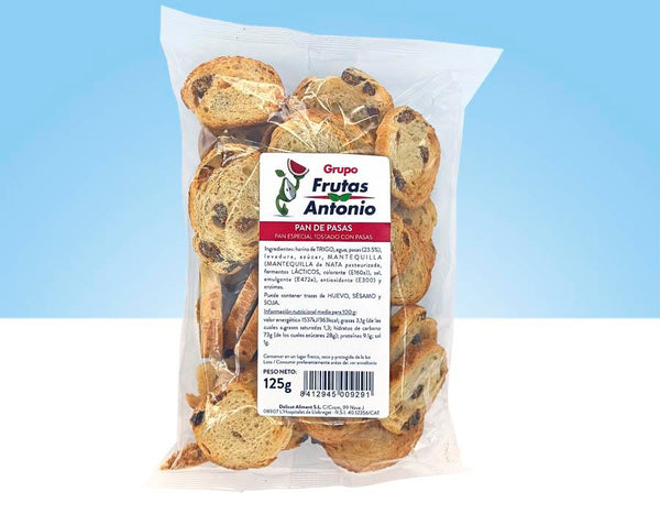 Pan de pasas 125gr – Frutas Antonio