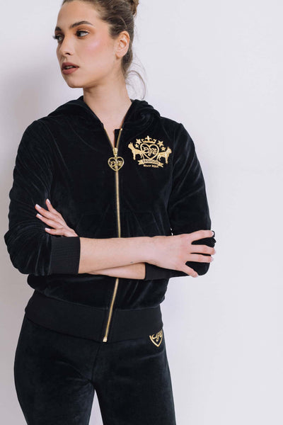 Women's Plush Tracksuit BLACK