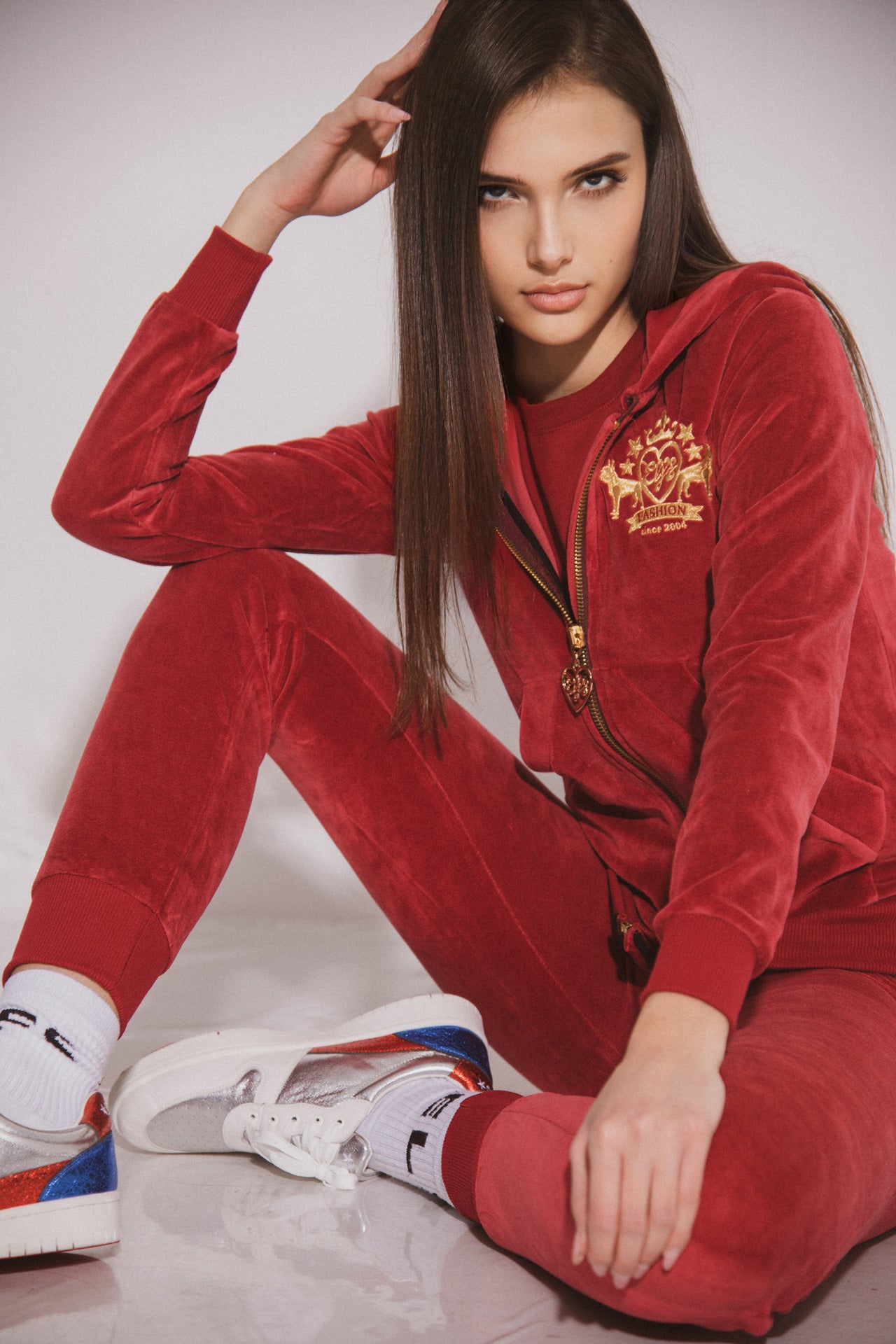Women's Tracksuit VELVET BORDEAUX