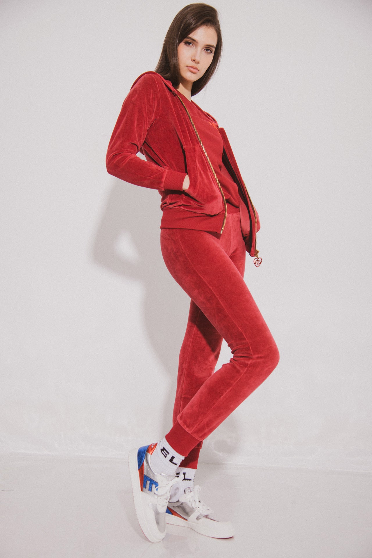 Women's Tracksuit VELVET BORDEAUX