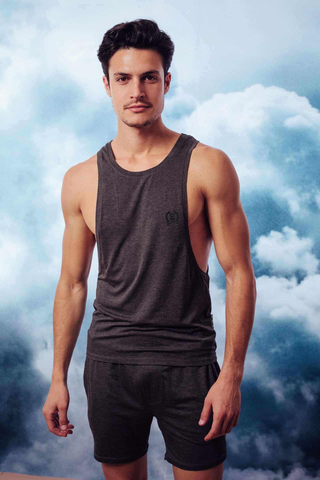 Muška majica bez rukava ANTRACIT