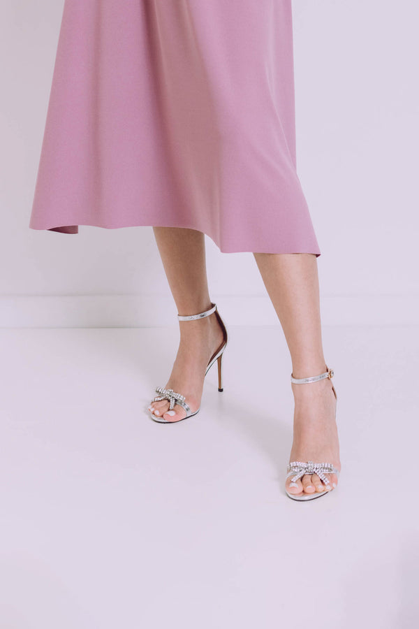 Srebrne sandale YNES
