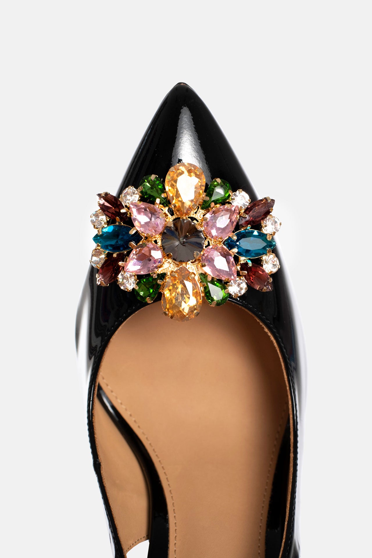 Crne potpetice s otvorenom stražnjom stranom VERONIQUE