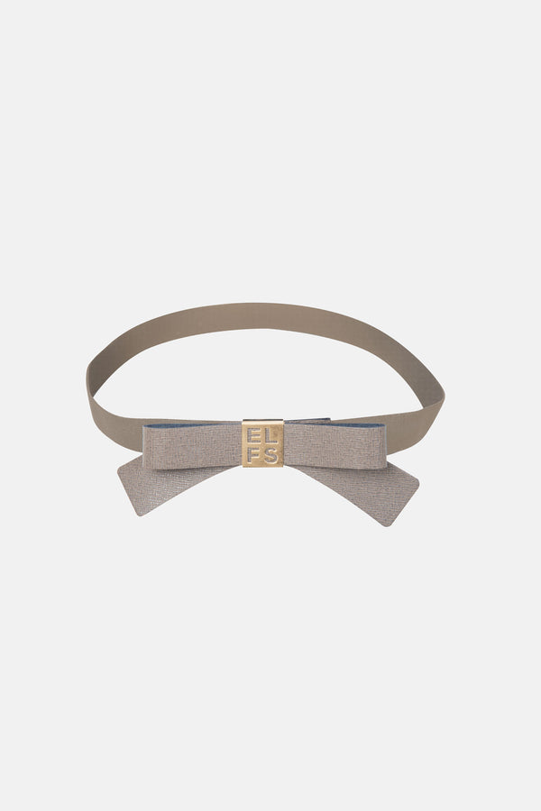 BOW BELT BEIGE