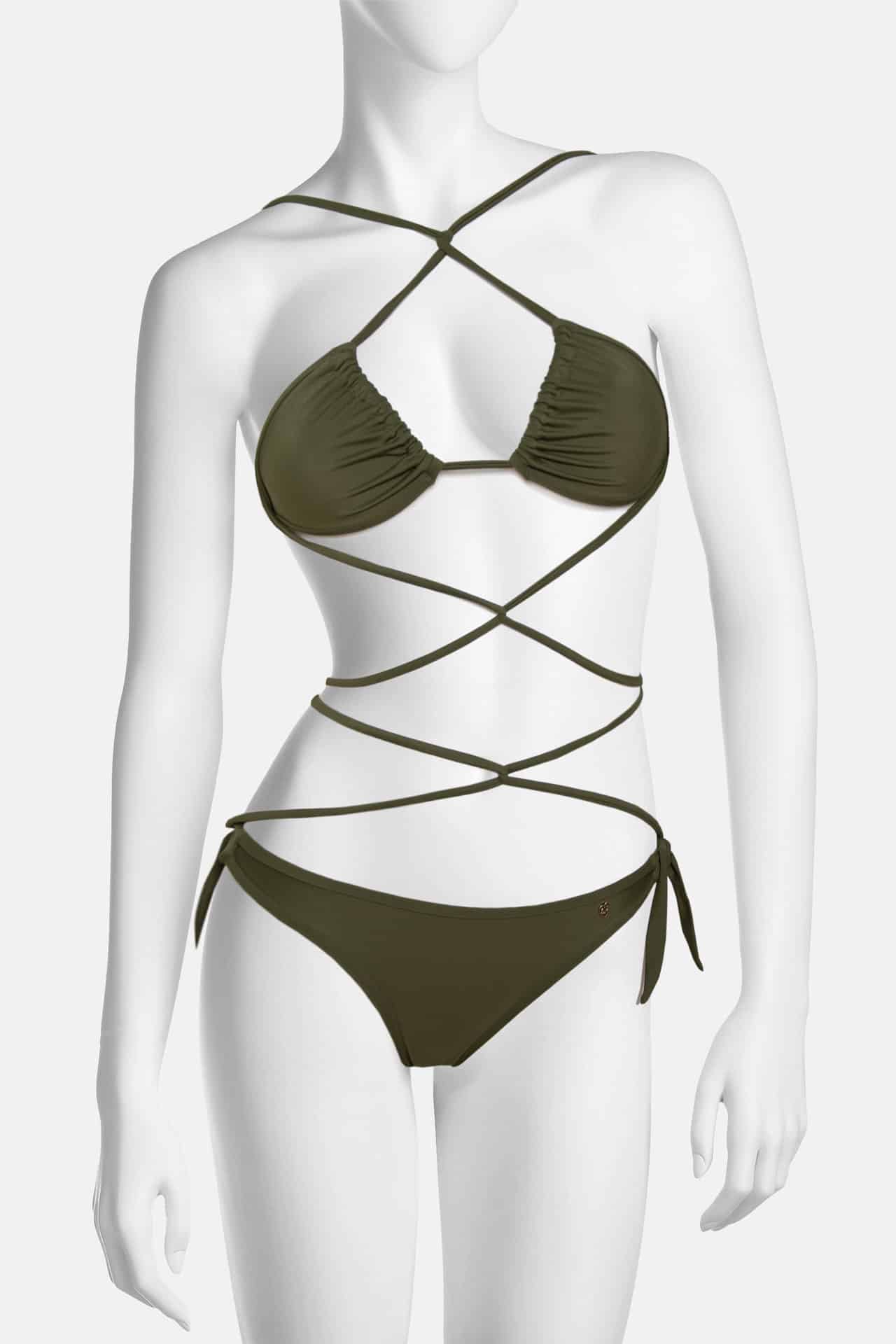 Swimsuit ALESSANDRA OLIVE GREEN