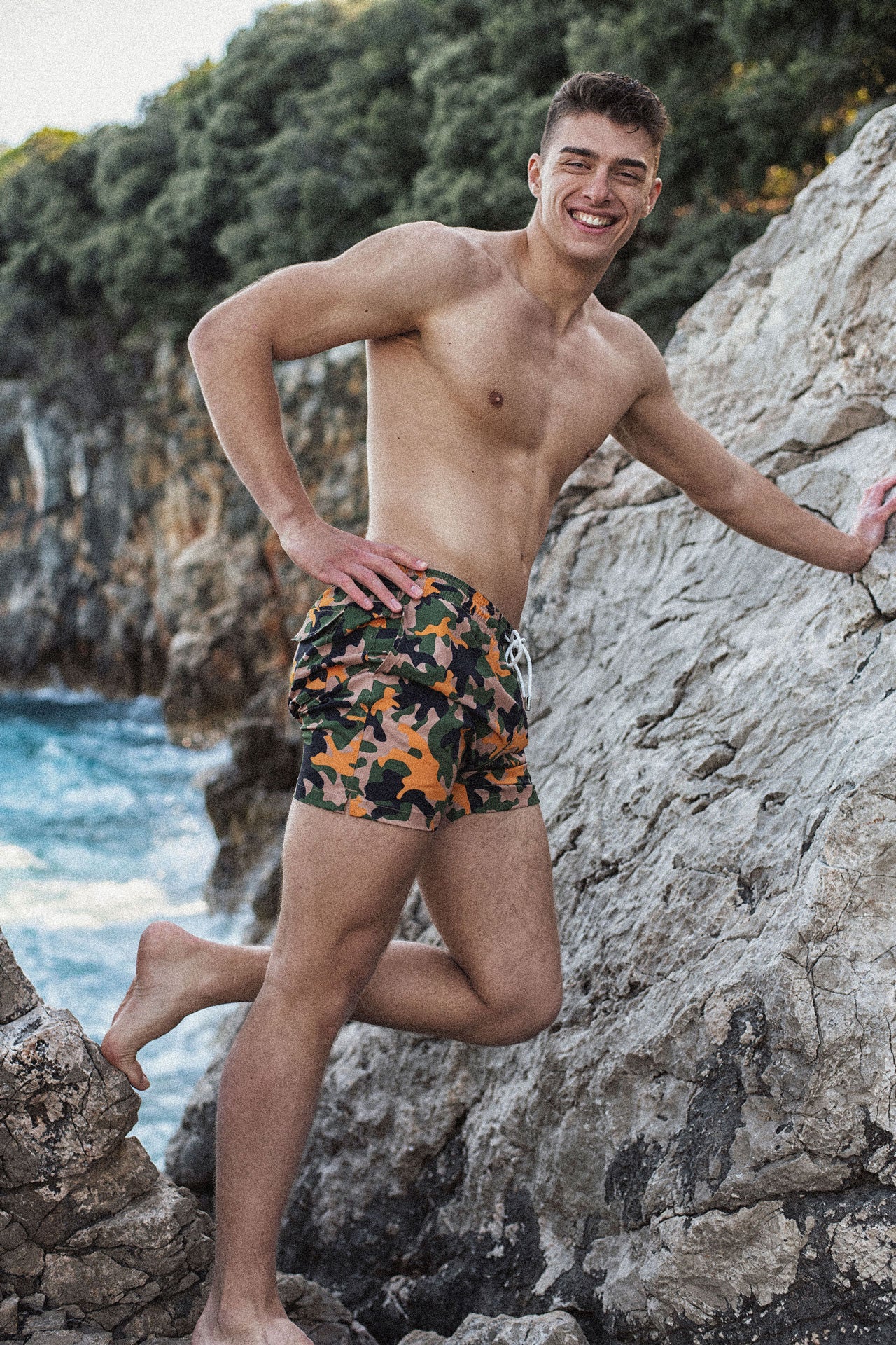 Men's Camouflage Swim Shorts