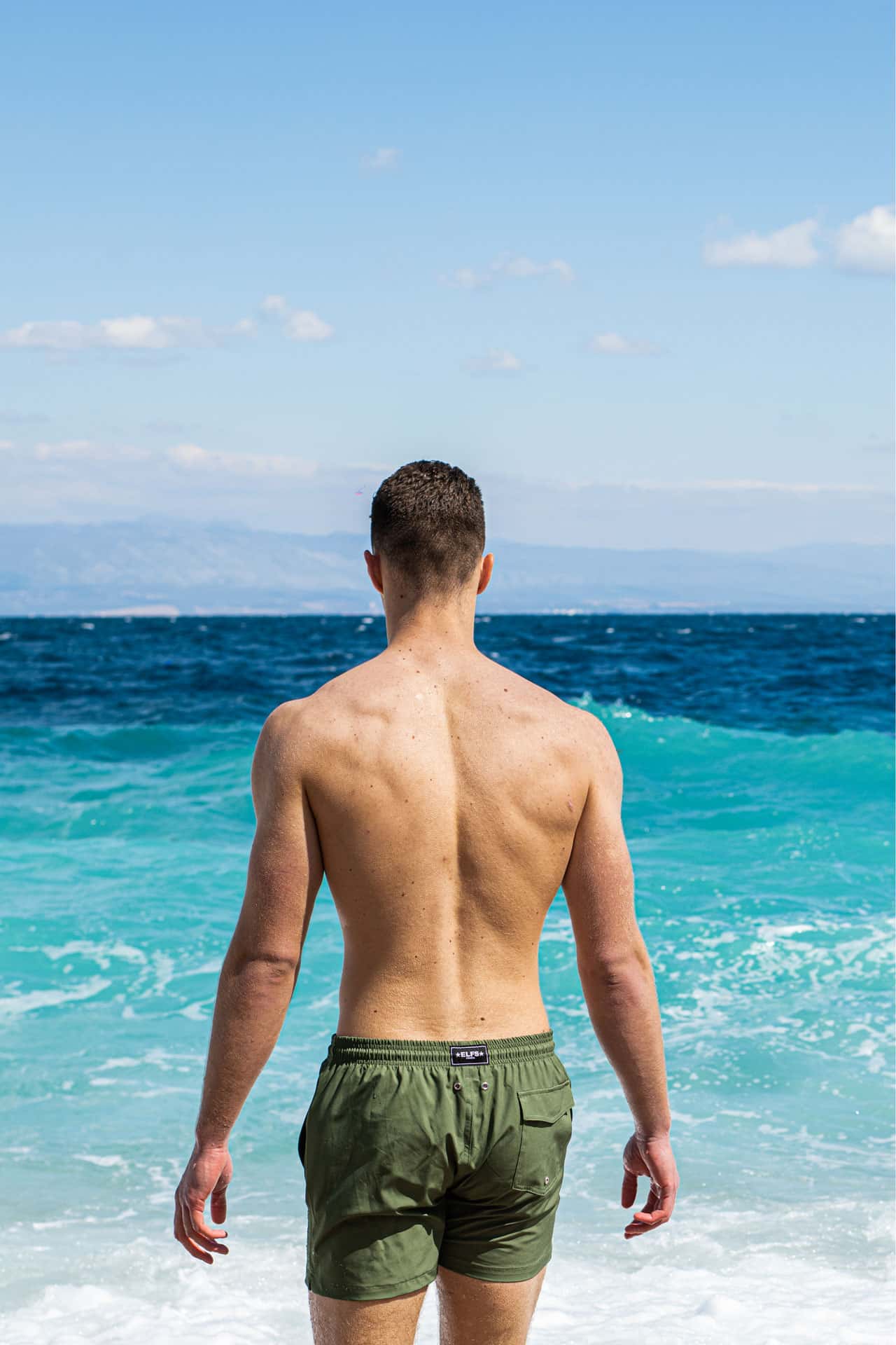 Men's Swim Shorts OLIVE GREEN
