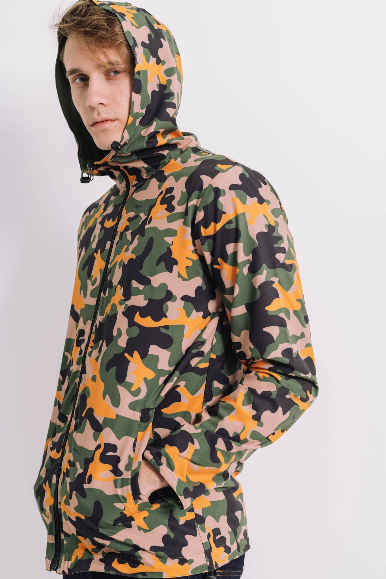 Men's WINDJACKET 2FACE OLIVE GREEN & MILITARY