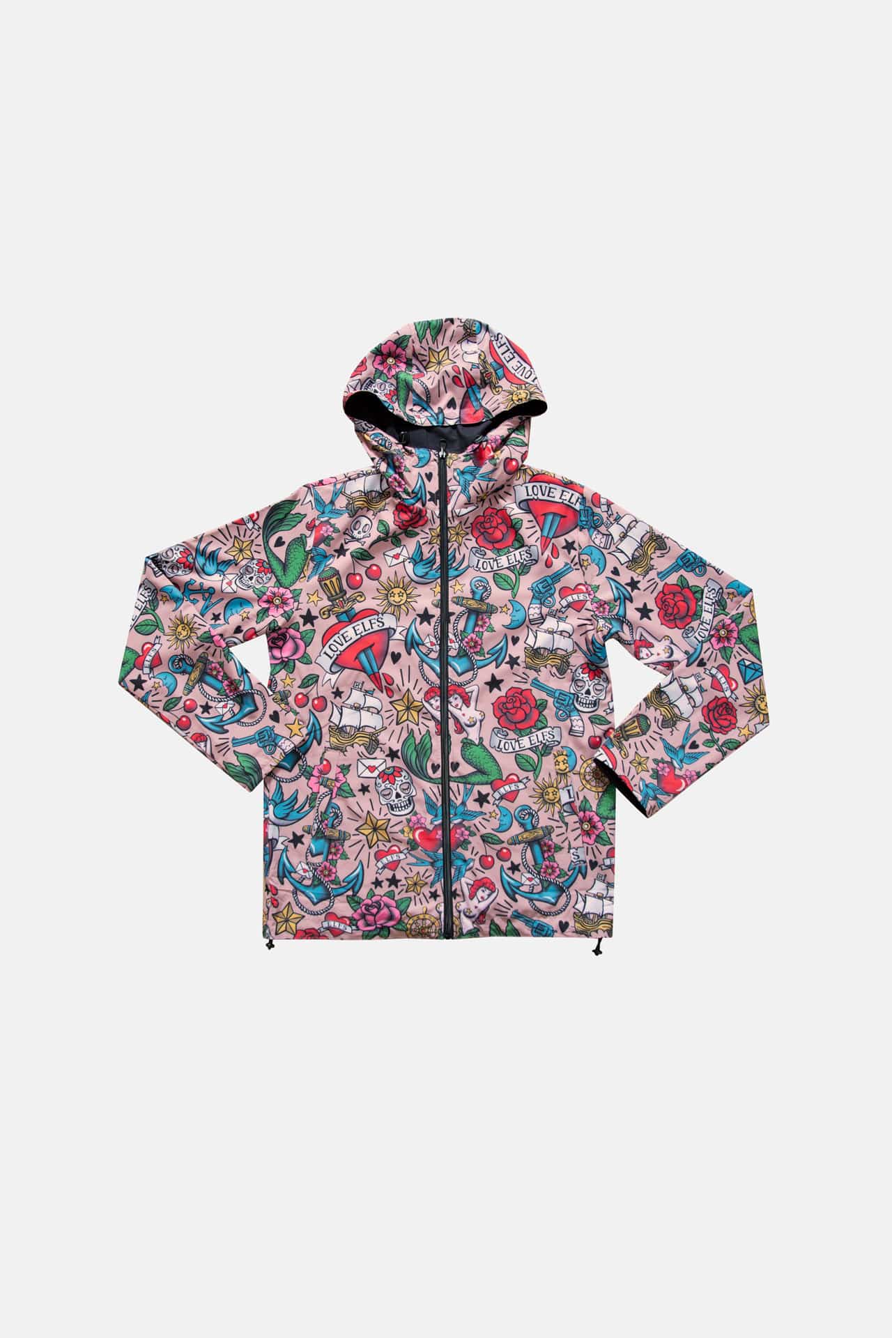 Men's WINDJACKET 2FACE BLACK&TATTOO