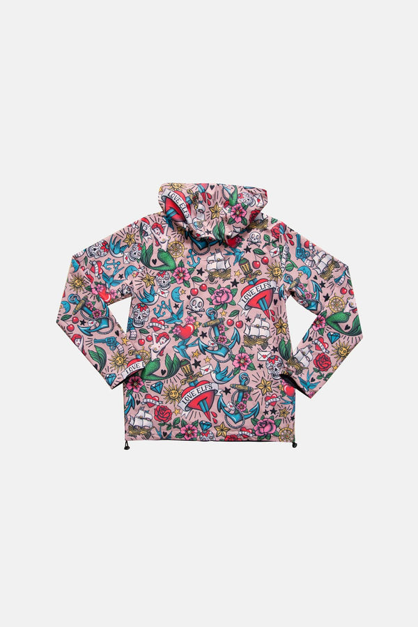 Men's WINDJACKET 2FACE BLACK&TATTOO