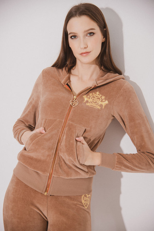 Women's Plush Tracksuit CARAMEL