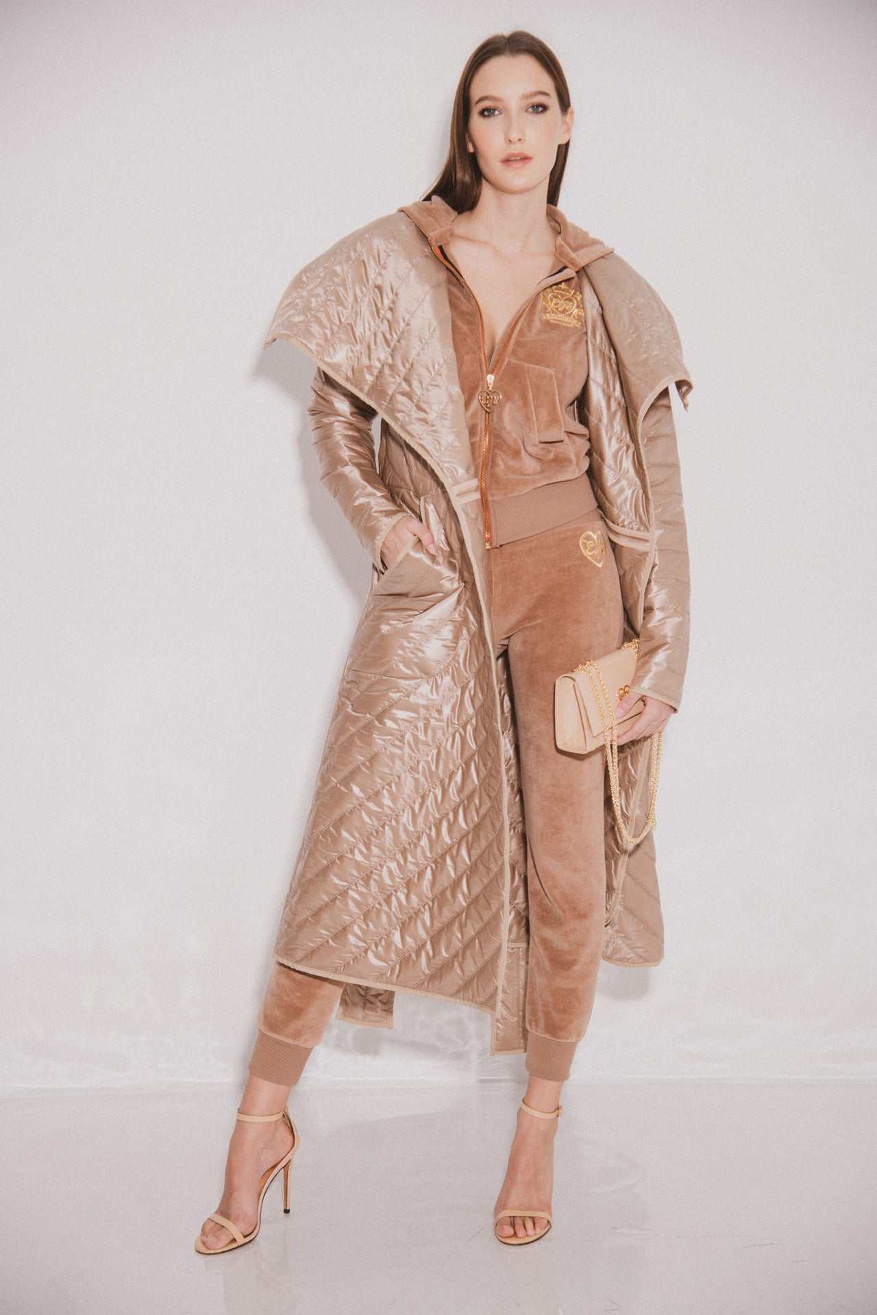 Women's Plush Tracksuit CARAMEL