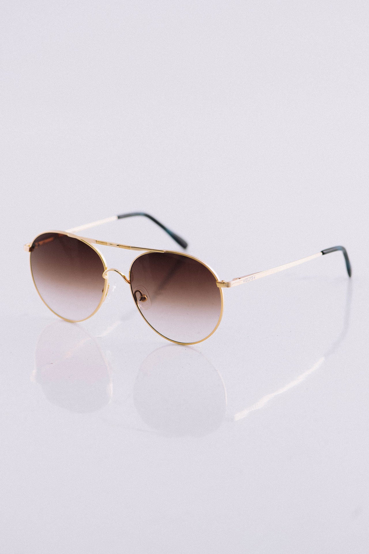 ANNIE FRID Brown Gradient Sunglasses